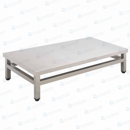 Подтоварник ПТ 800x400x300, каркас нержавеющая труба, столешница AISI430